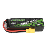 Ovonic Rebel 80C 6500mAh 3S 11.1V LiPo Battery for ARRMA 3S&6S- XT90 Plug - Ampow